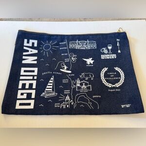 San Diego Themed Navy Pouch